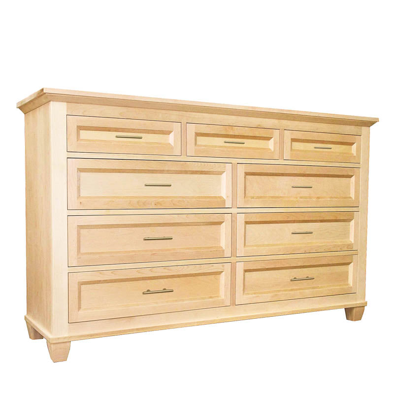 Algonquin solid wood Nine Drawer Dresser