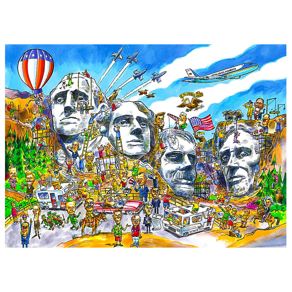 Cobble Hill: DoodleTown: Mount Rushmore