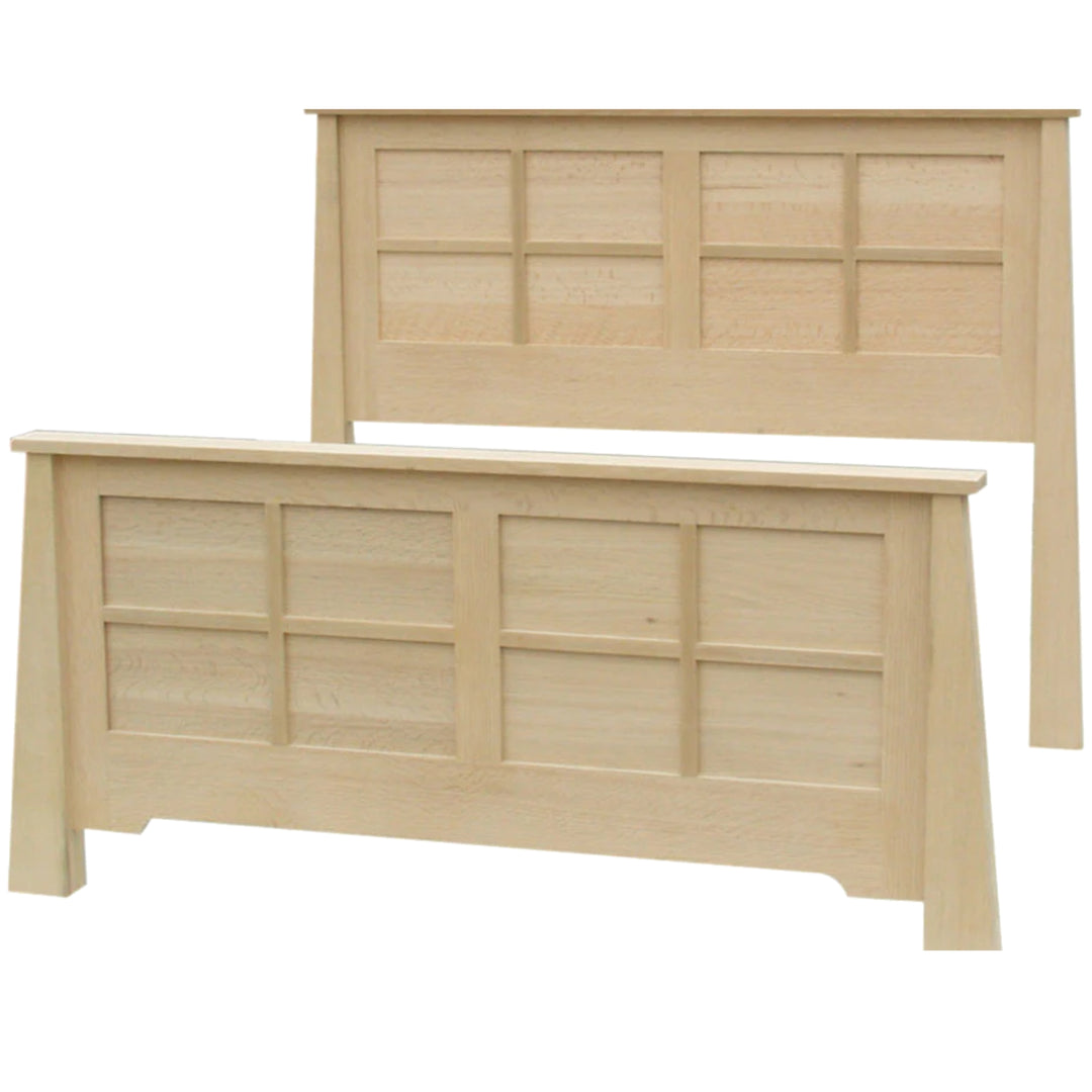 Horizon solid wood Panel Bed