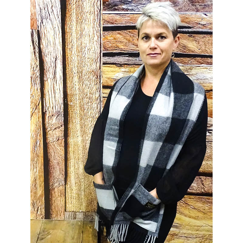Patrick King Northumberland Wool Pocket Scarf