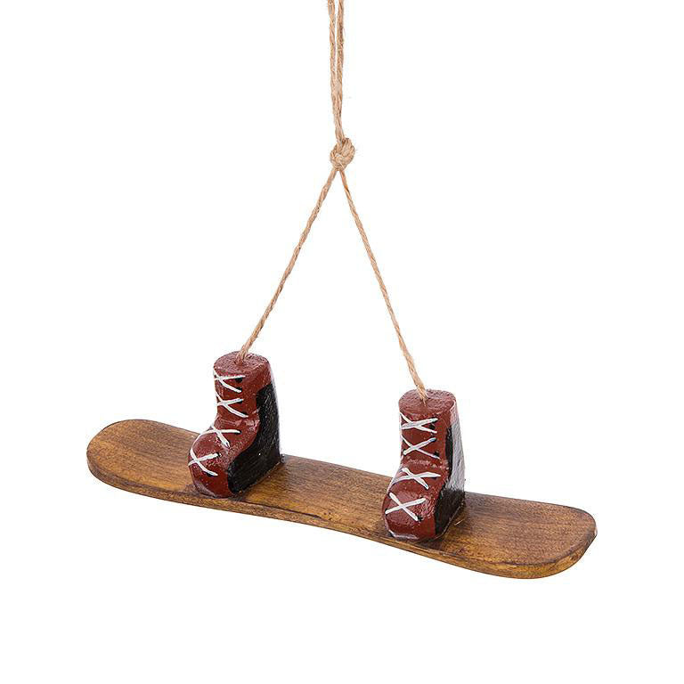 Snowboard & Boots Christmas Tree Ornament