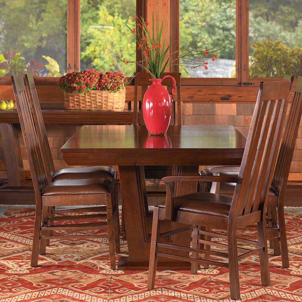 Stickley Highlands Pedestal Dining Table