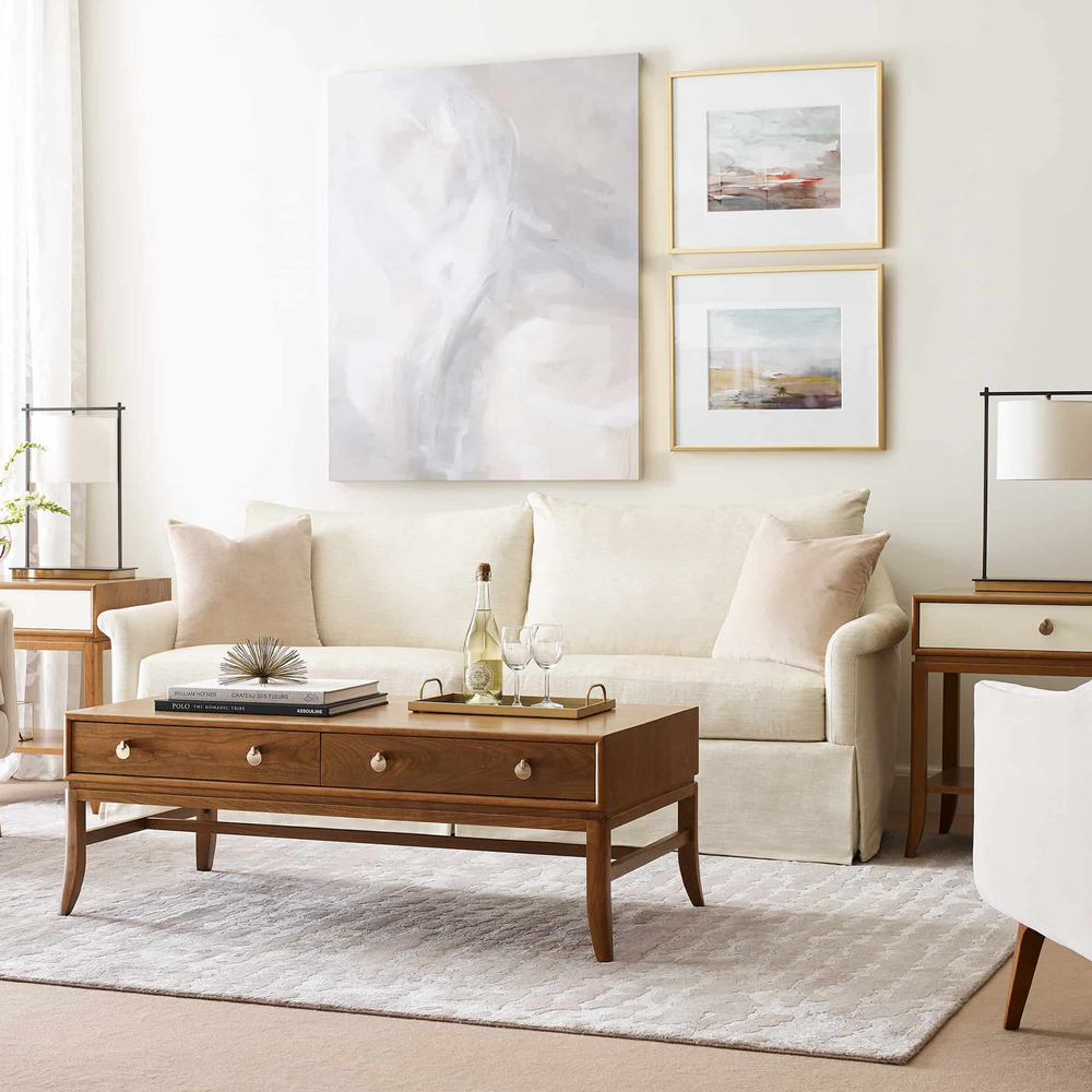 Stickley Martine Skirted Pillowback Sofa