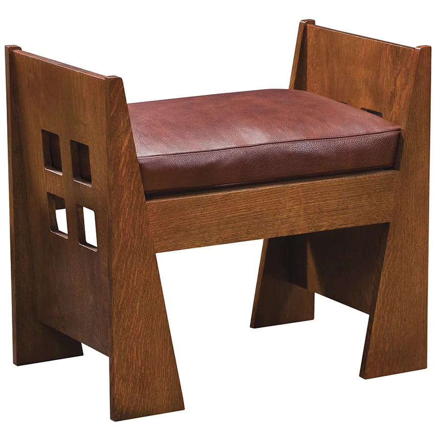 Stickley Mission Limbert Bench with cushion
