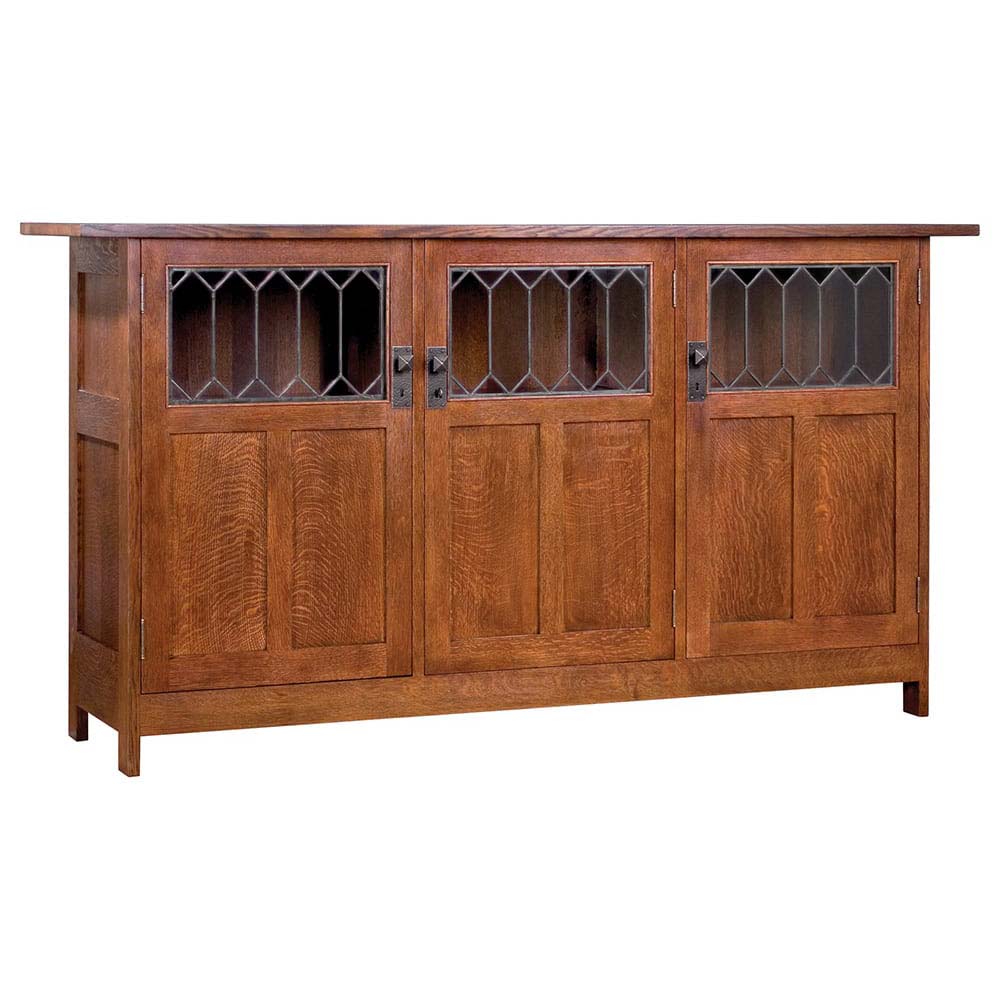 Stickley Three Door Mission Display Buffet