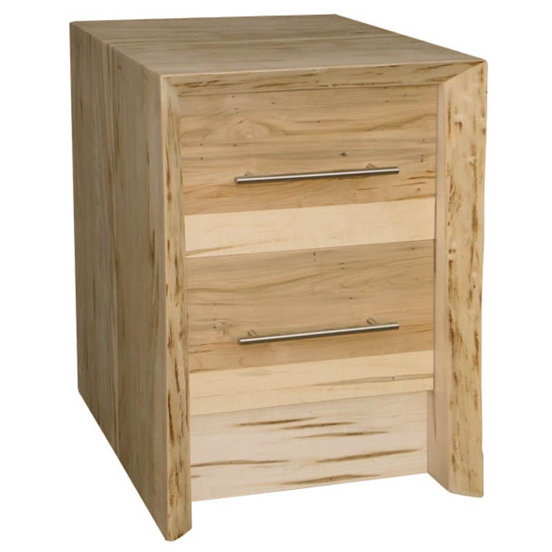 Waterfall Two Drawer Nightstand
