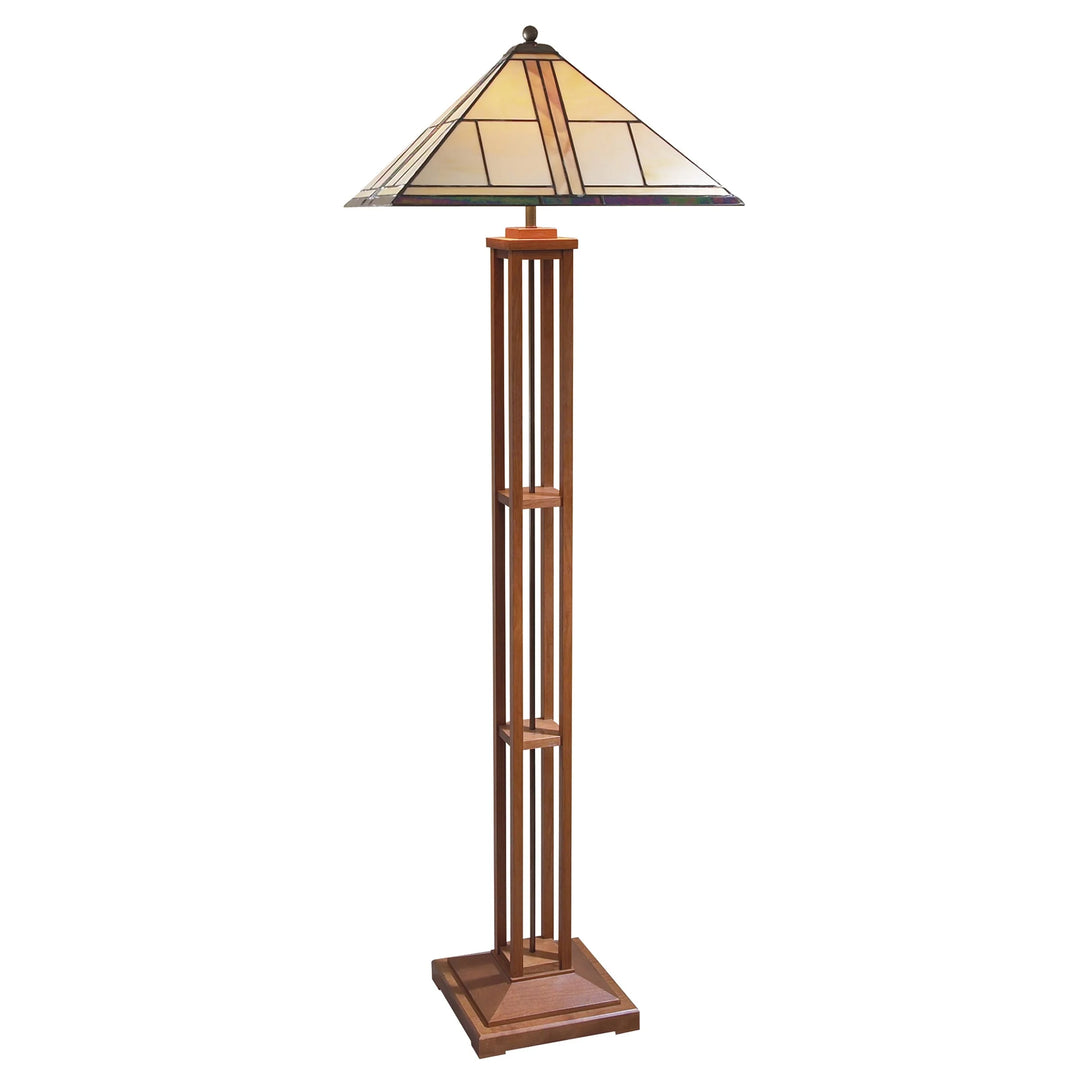 Stickley Art Glass Shade Floor Lamp