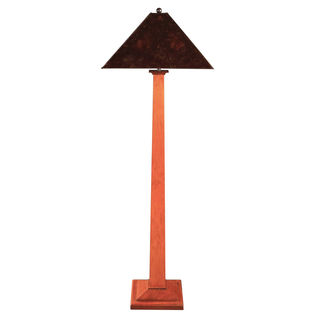 Stickley Mica Shade Square Base Floor Lamp
