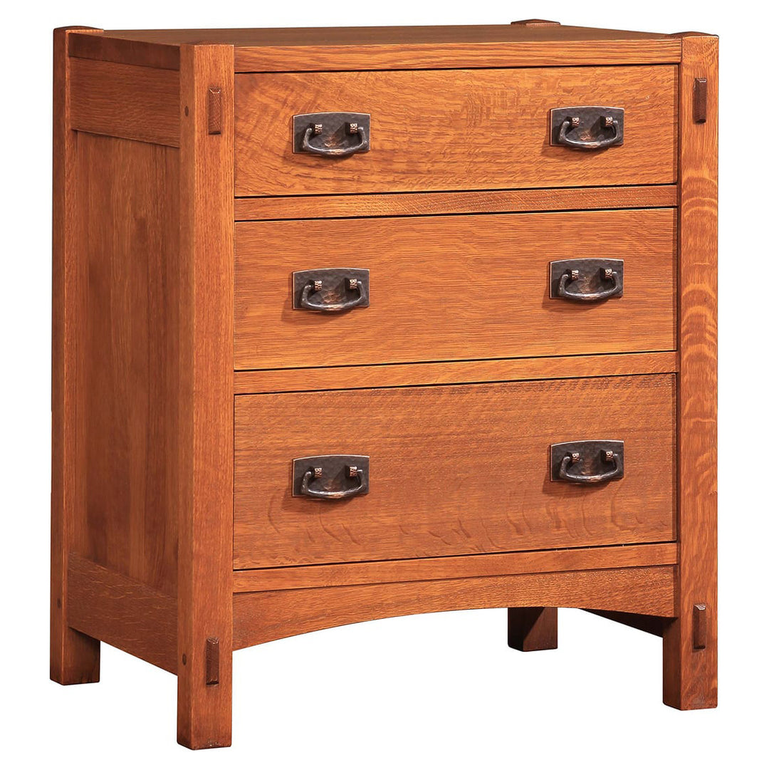 Stickley Mission Three Drawer Nightstand