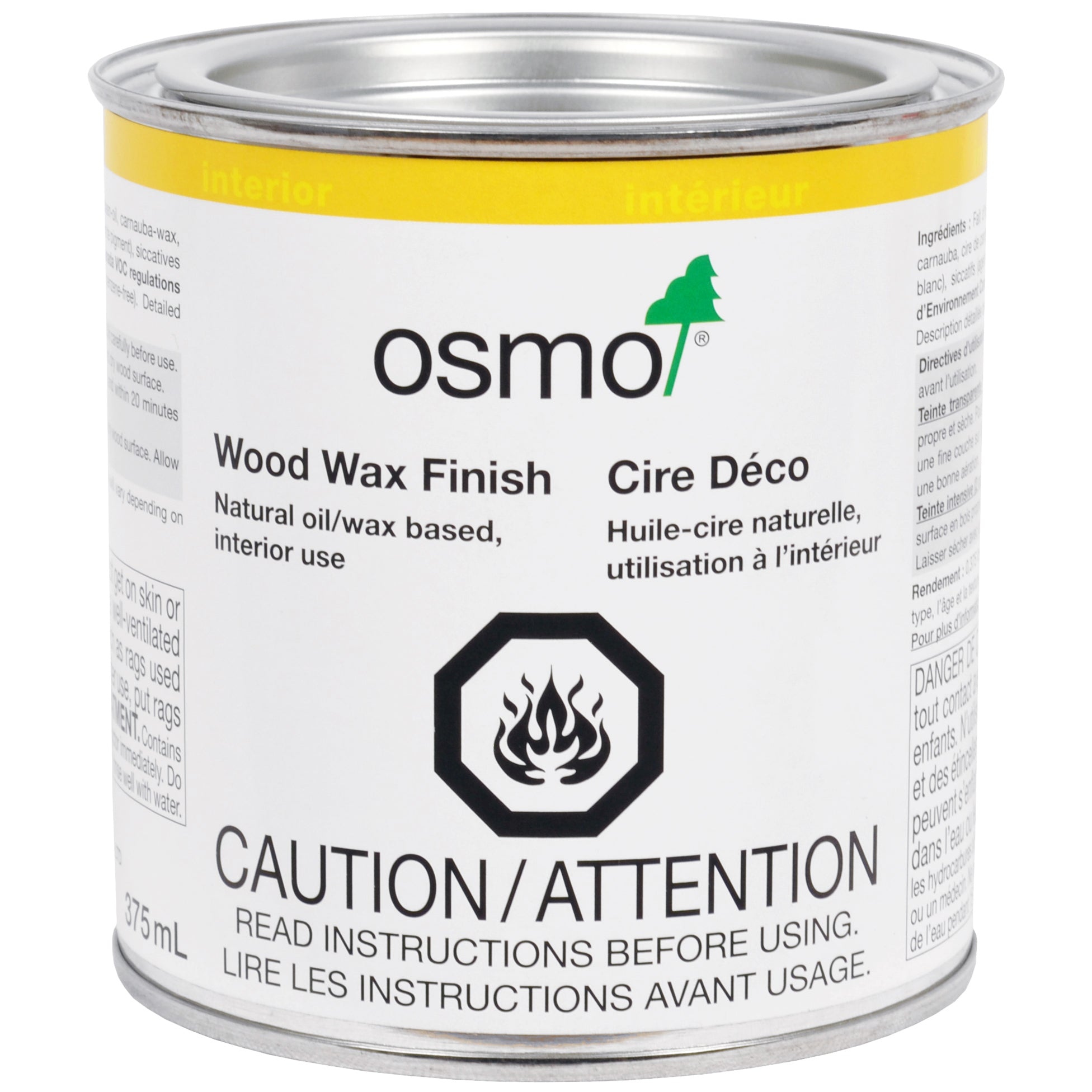 Osmo Wood Wax Finish in Light Oak - Internal Osmo Oils