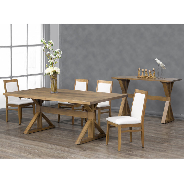 Cardinal Woodcraft solid wood Dalvik Dining Table Set