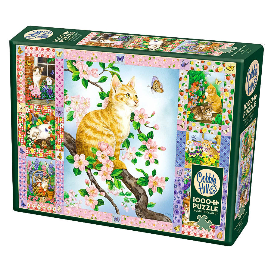 Cobble Hill: Blossoms and Kittens Quilt