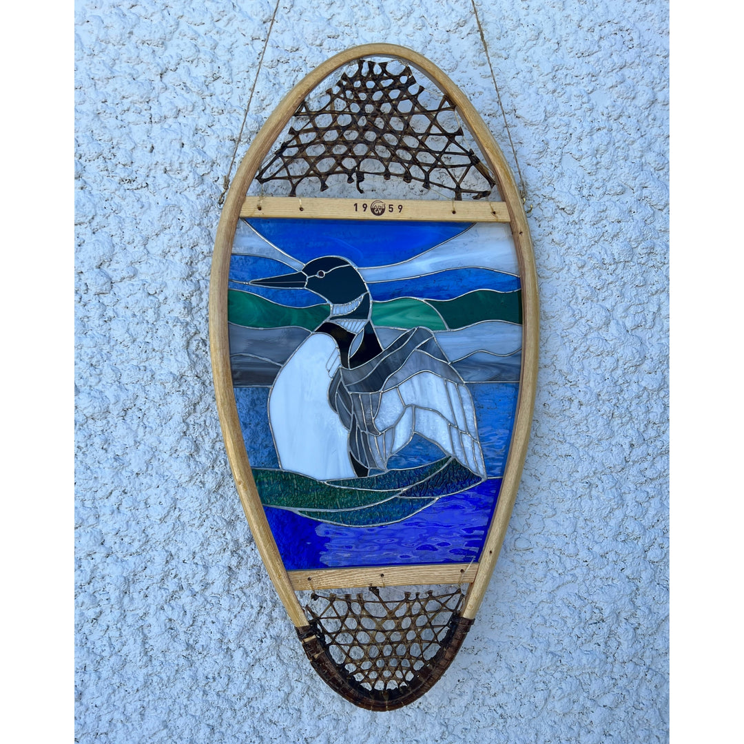 Dancing Loon Stained Glass Art