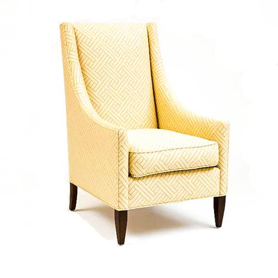 Elsie Dining Chair in yellow fabric