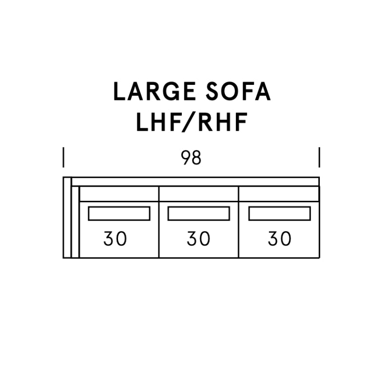 Escape Large Sofa LHF/RHF 