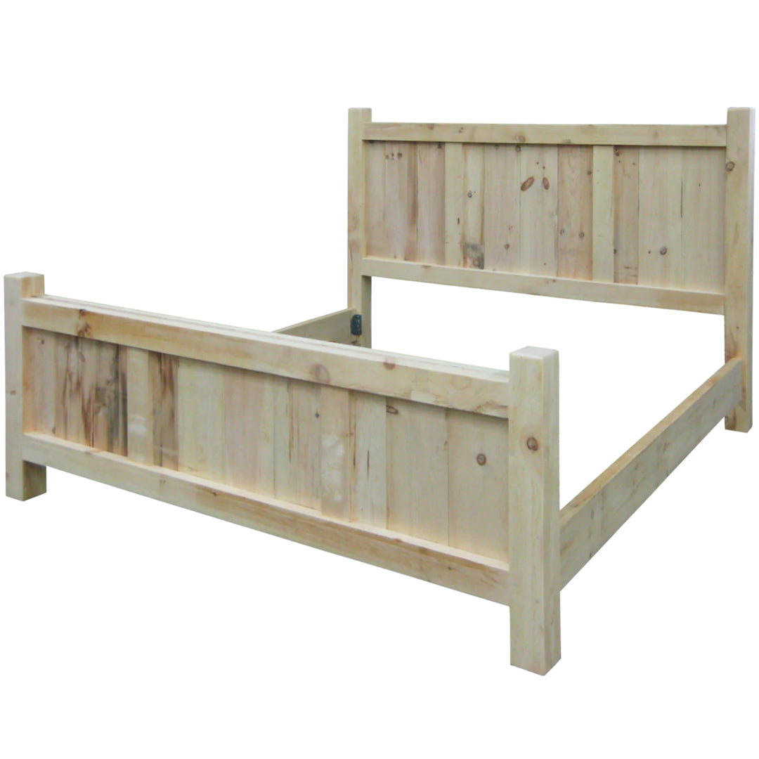 Frontier solid wood High Footboard Bed