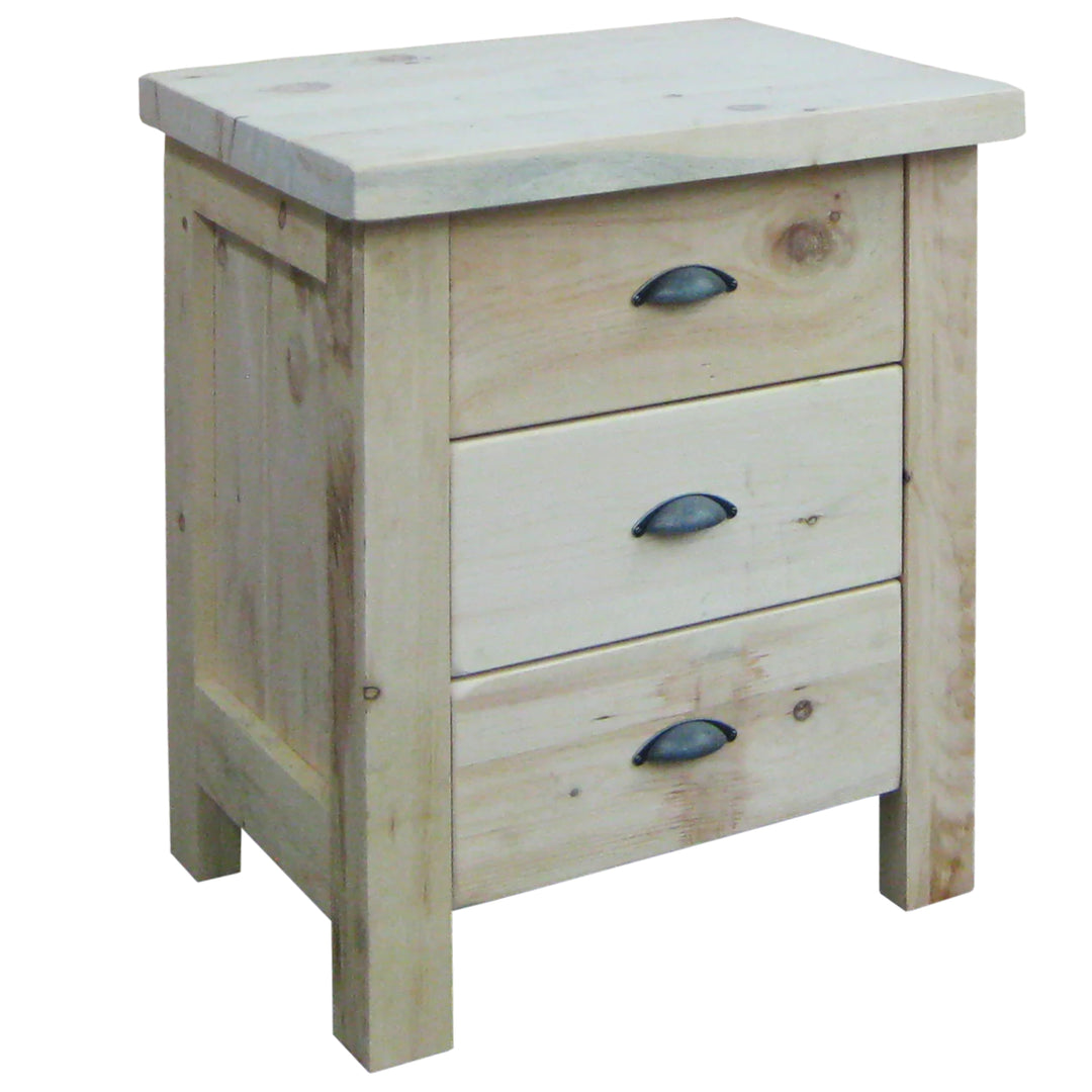 Frontier solid wood Three Drawer Nightstand