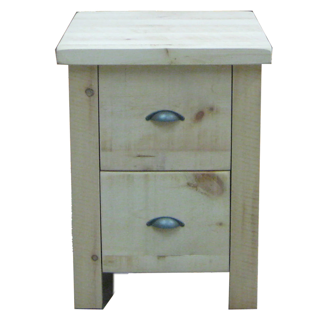 Frontier solid wood Two Drawer Nightstand