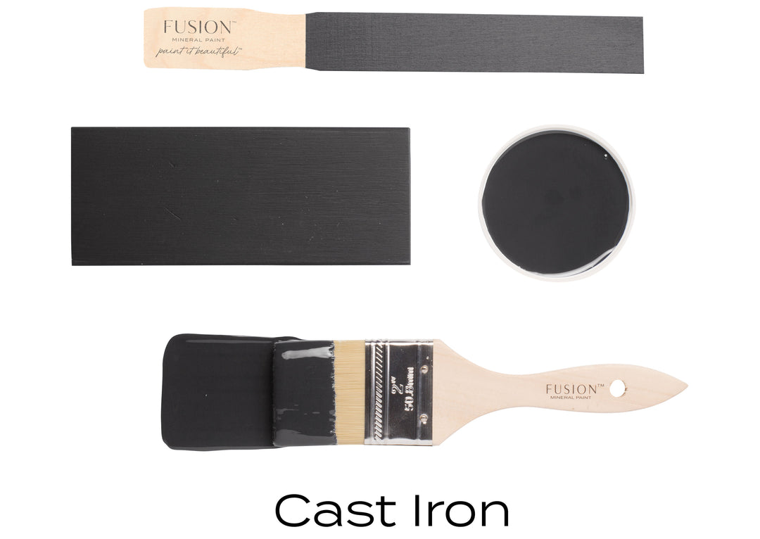 Fusion Mineral Paint Cast Iron Flat Lay