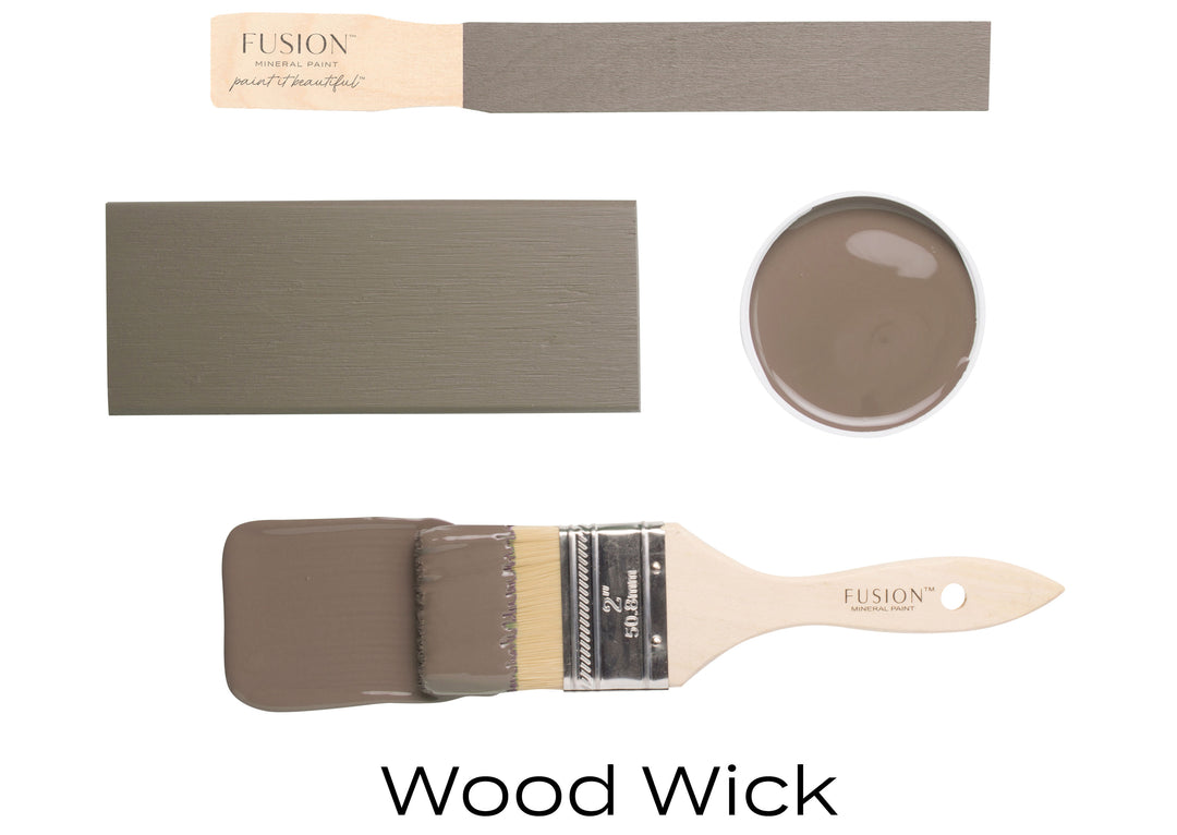Fusion Mineral Paint Wood Wick Flat Lay