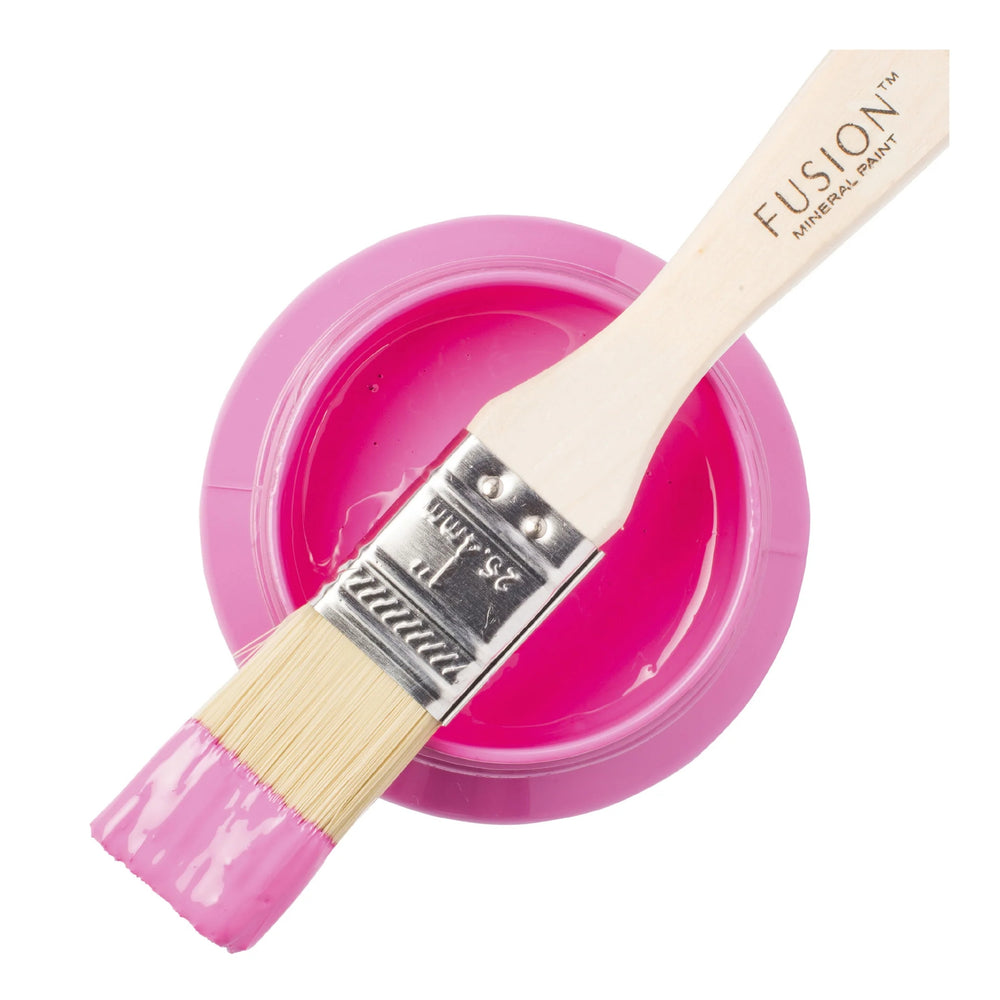 Fusion Mineral Paint - CUREiously Pink Paint Can & Brush
