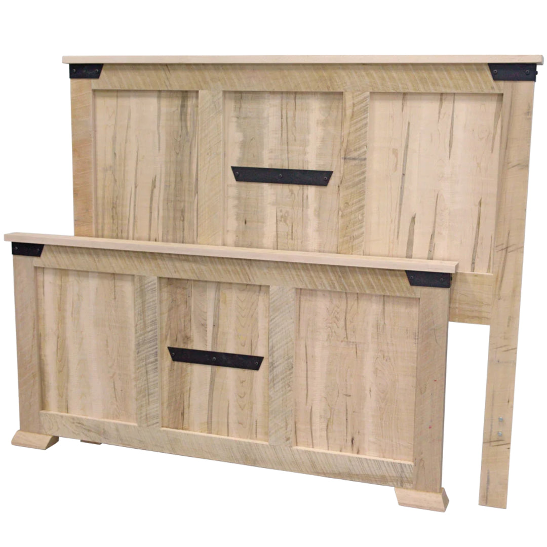 Hamilton solid wood High Footboard Panel Bed