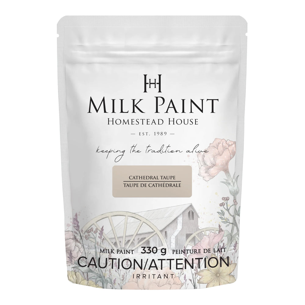 Homestead House Milk Paint - Cathedral Taupe 330g container