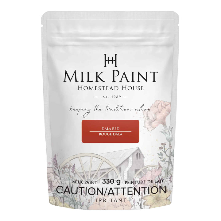Homestead House Milk Paint - Dala Red 330g container