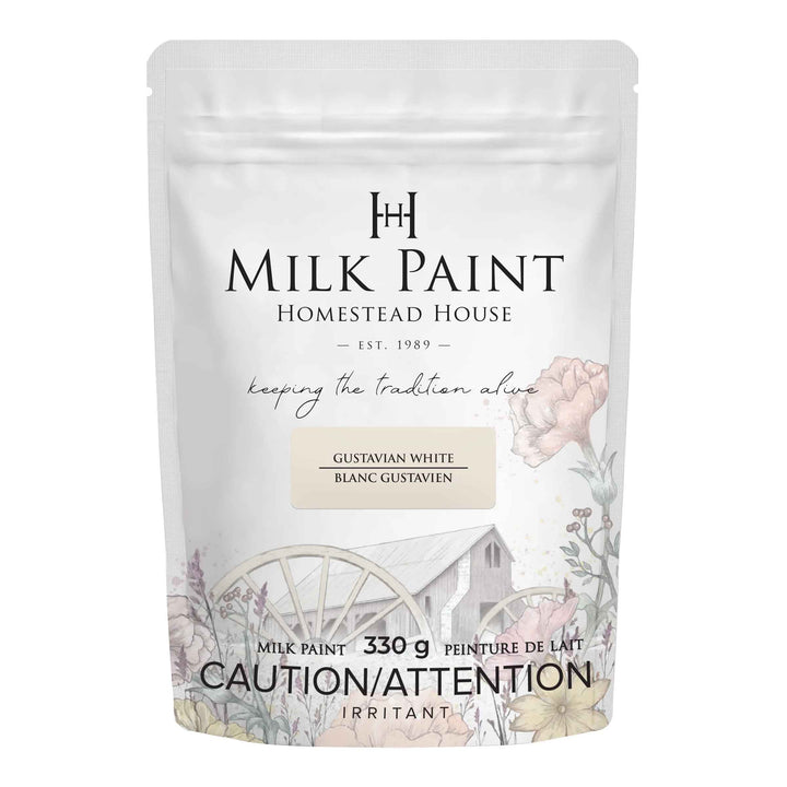Homestead House Milk Paint - Gustavian White 330g container