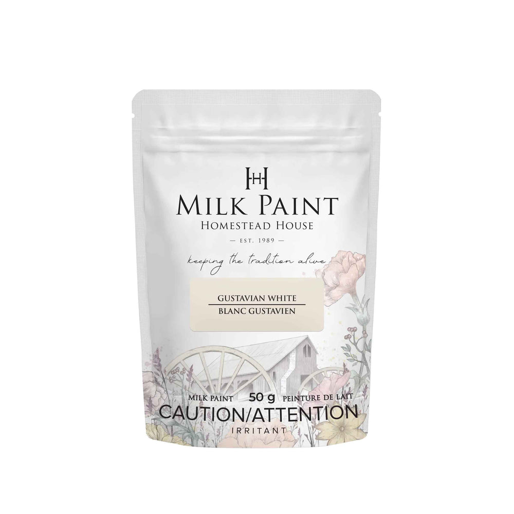 Homestead House Milk Paint - Gustavian White 50g container