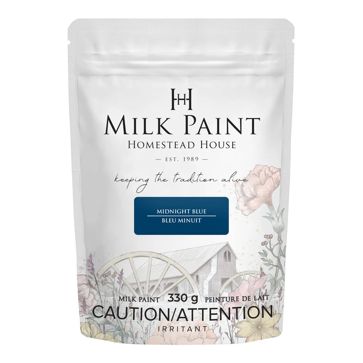 Homestead House Milk Paint - Midnight Blue 330g container