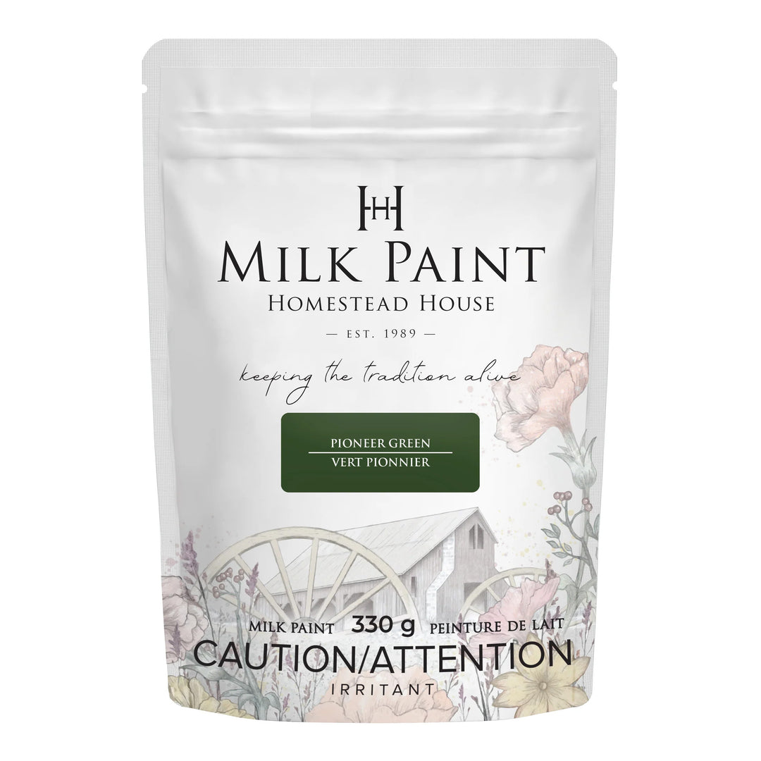Homestead House Milk Paint - Pioneer Green 330g container