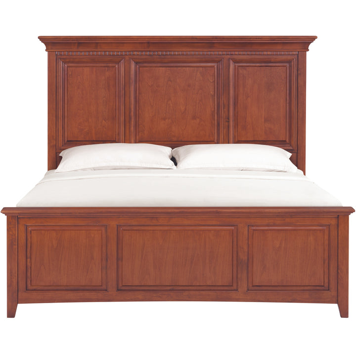 McKenzie Grand King Bed Glazed Antique Cherry