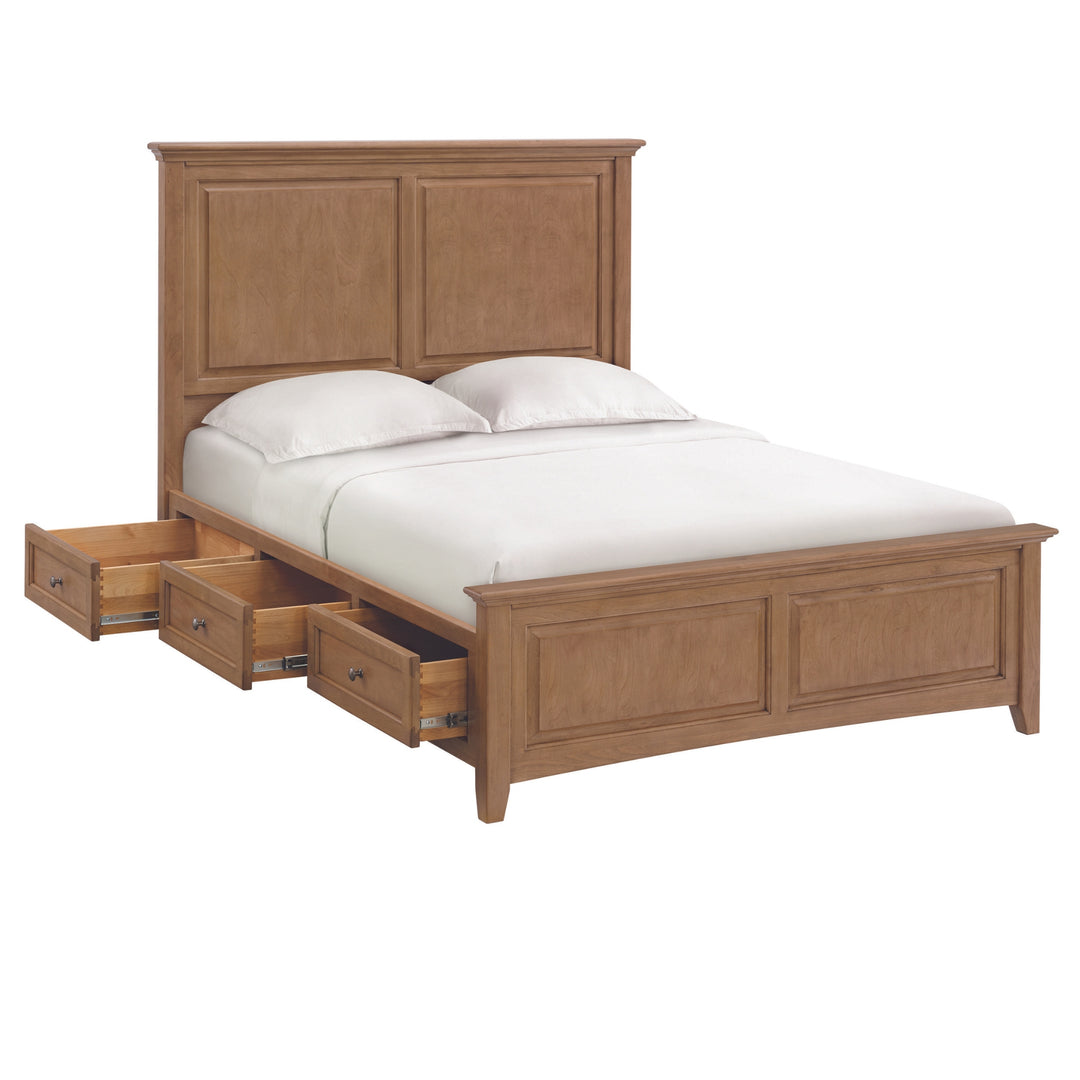 McKenzie Premier Queen Storage Bed Pecan