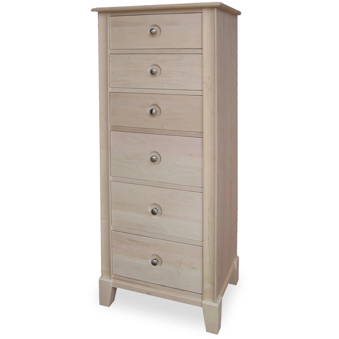 New Yorker solid wood Six Drawer Lingerie Chest