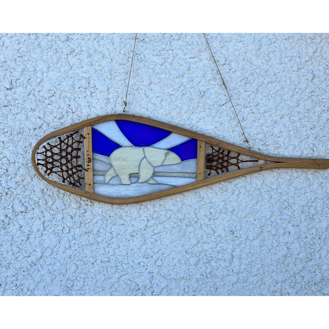 Polar Bear Stained Glass Art