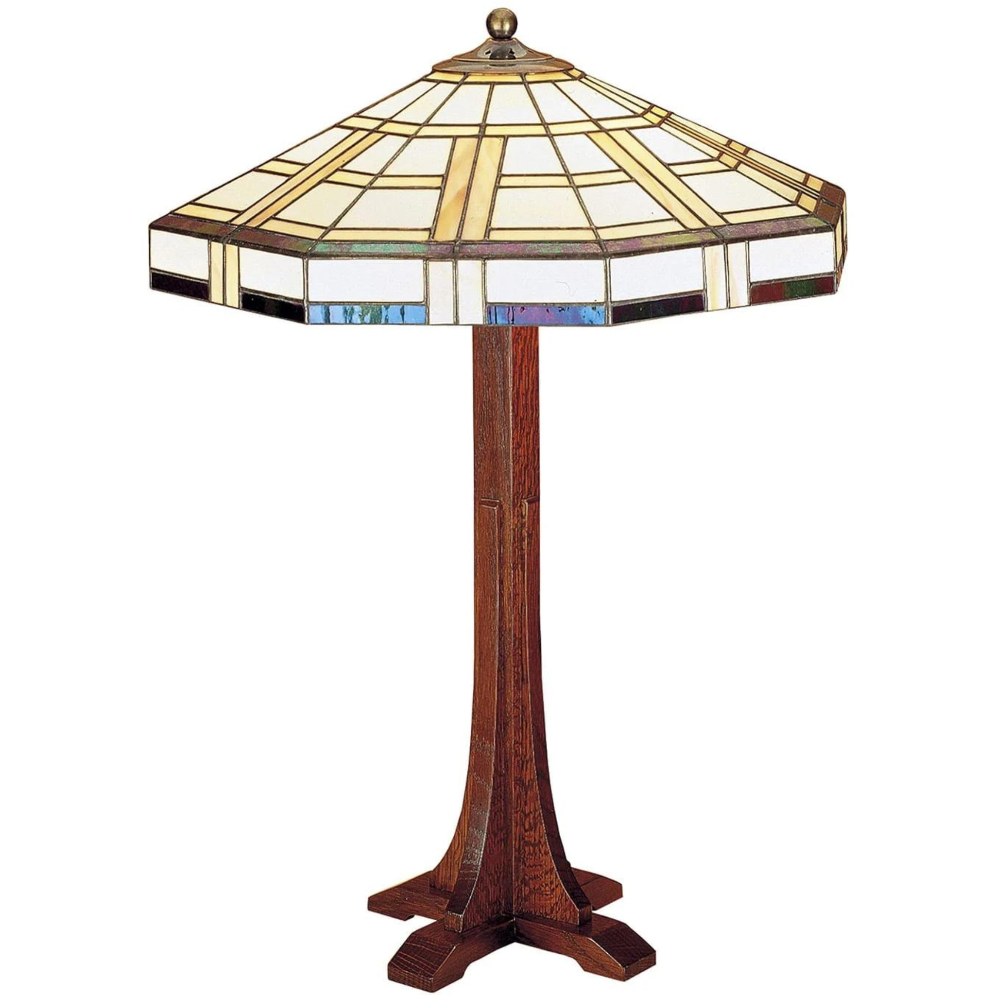 Stickley Art Glass Shade Cross Base Table Lamp – Inland Fine Furnishings