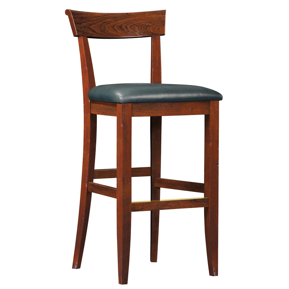 Stickley Fleming Stool with leather seat
