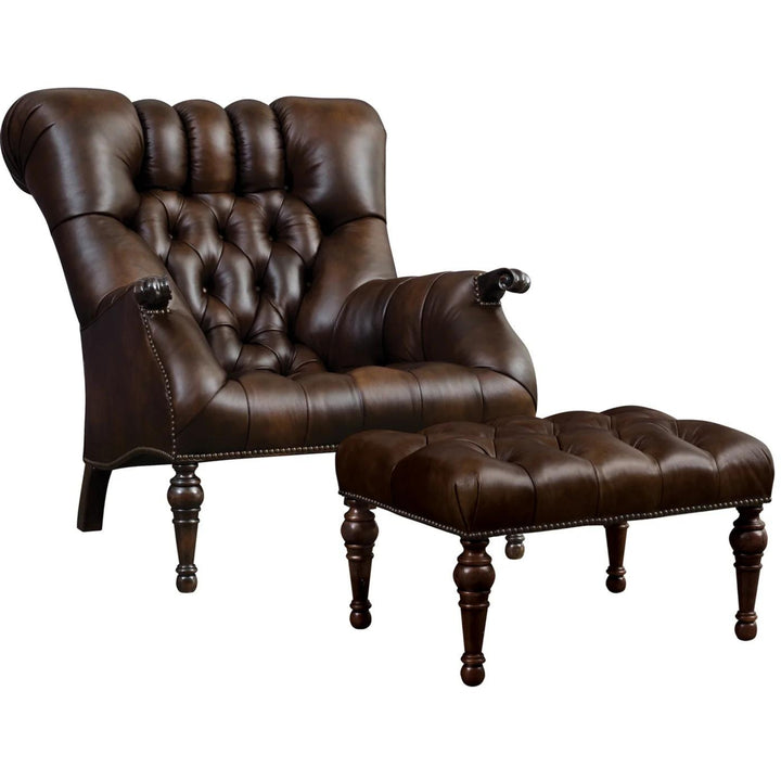 Stickley Leopold’s Chair & Ottoman Set