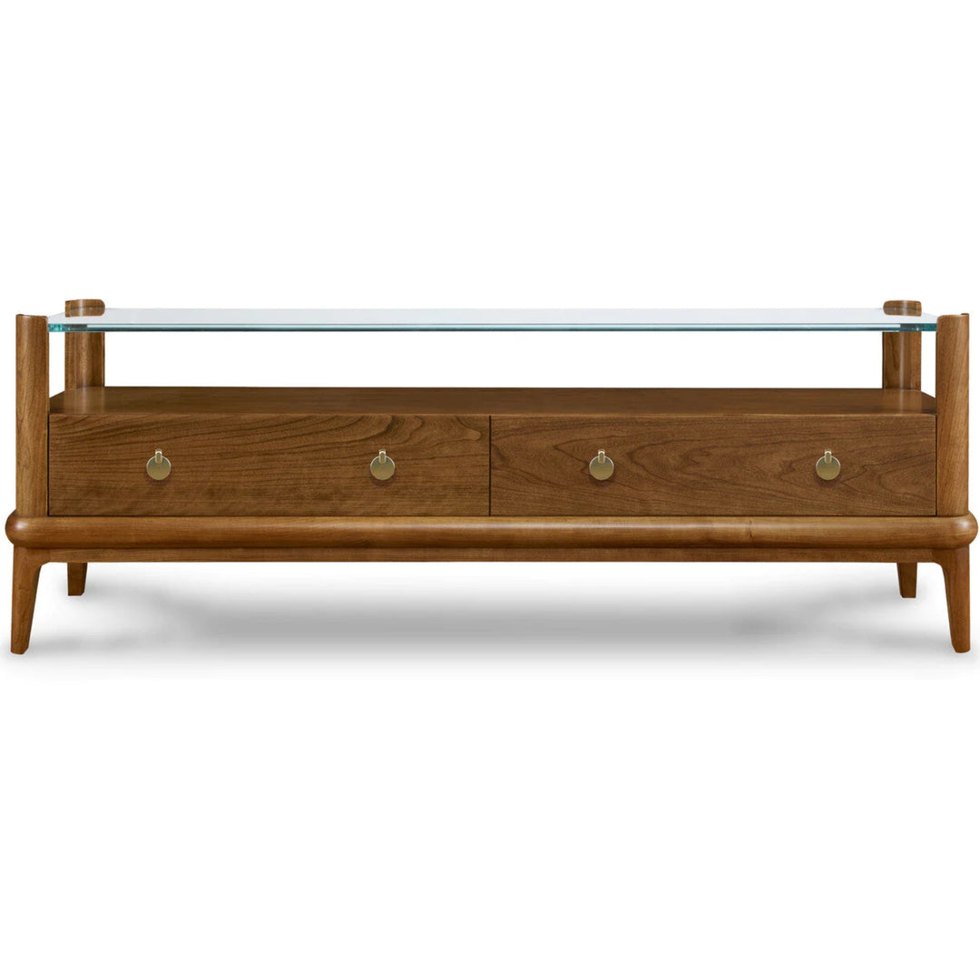 Stickley Martine Glass Top Cocktail Table