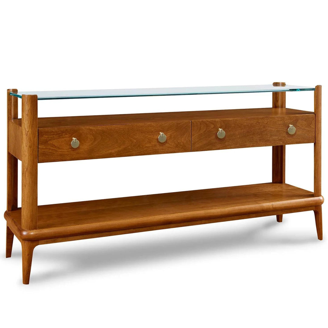 Stickley Martine Glass Top Console Table