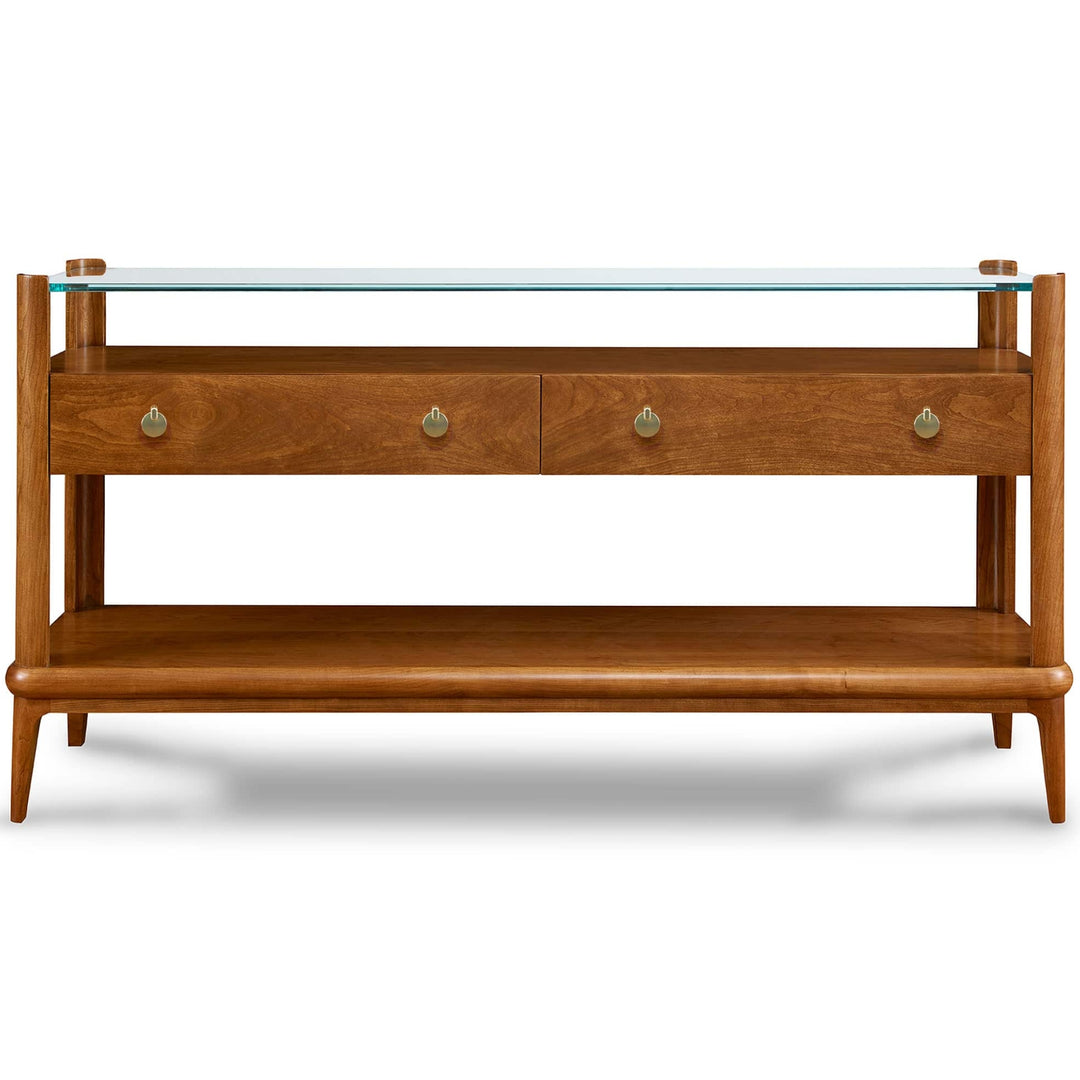 Stickley Martine Glass Top Console Table