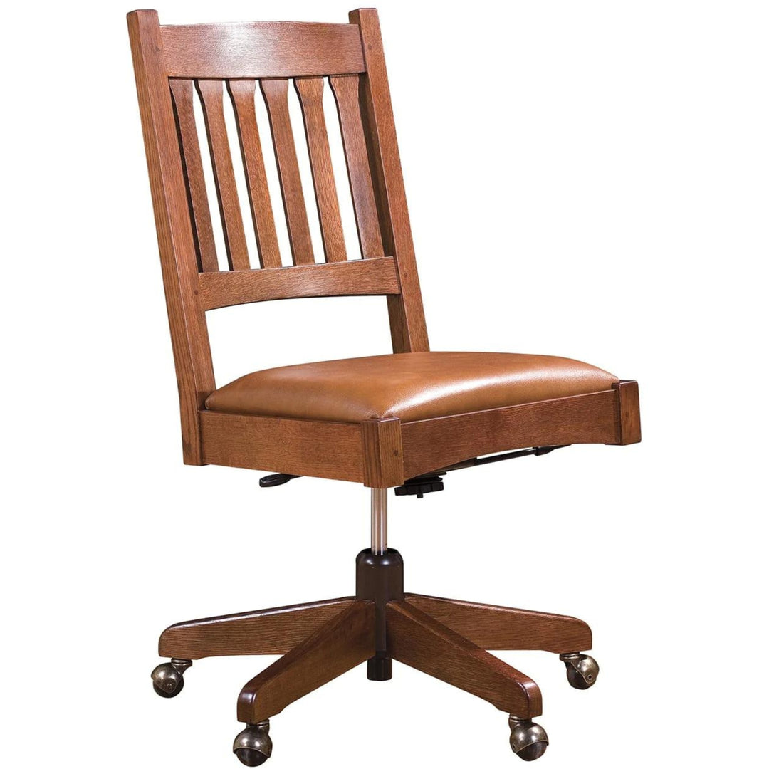 Stickley Mission Slat Back Swivel Chair