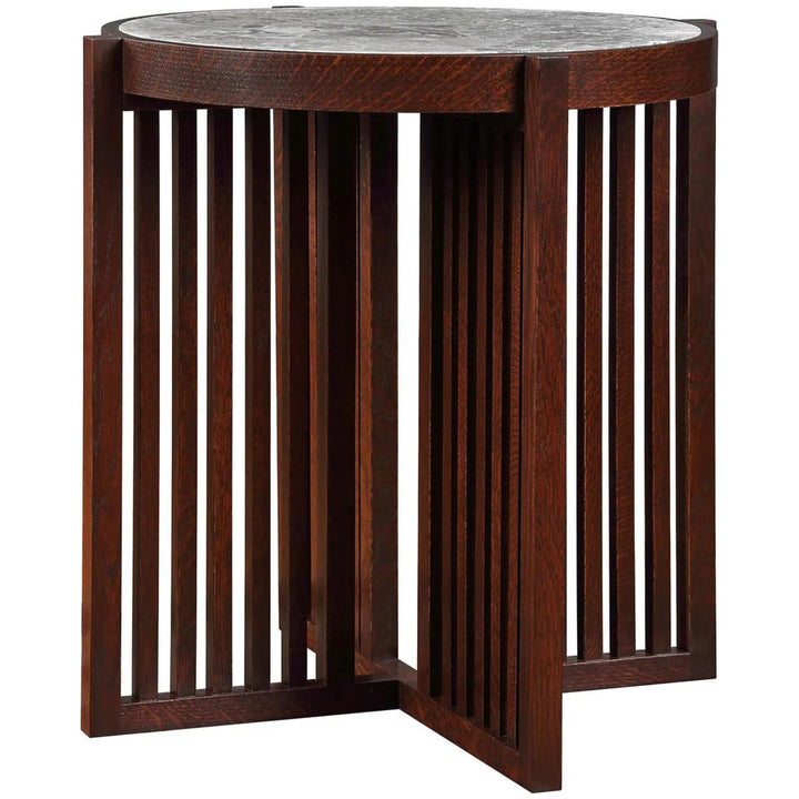 Stickley Park Slope Round End Table