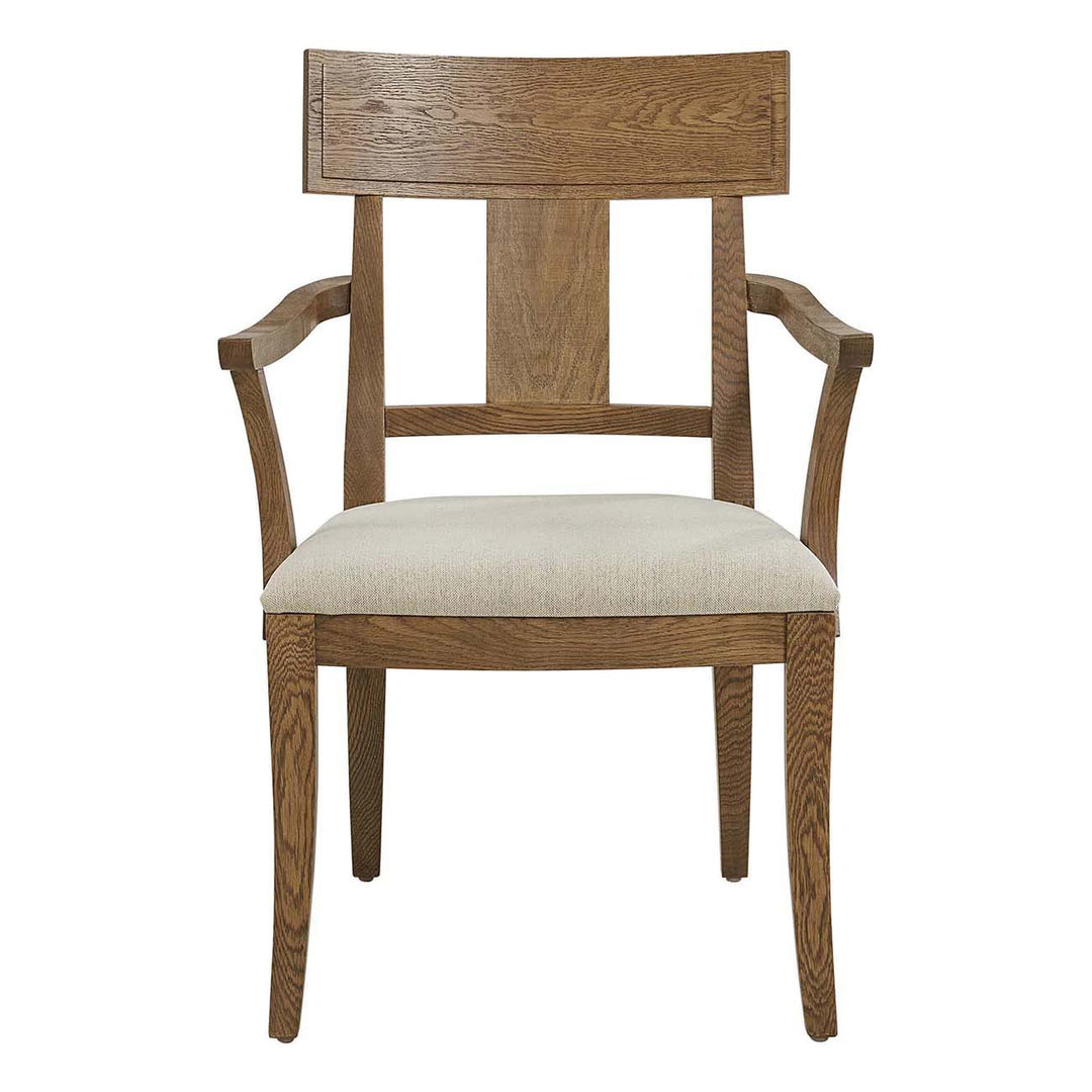 Stickley St. Lawrence Curved Arm Chair Front