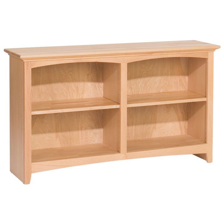 Whittier Wood Furniture McKenzie 48” Wide Bookcase 29" High