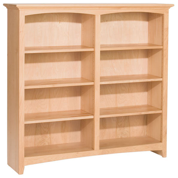 Whittier Wood Furniture McKenzie 48” Wide Bookcase 48" High