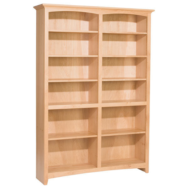 Whittier Wood Furniture McKenzie 48” Wide Bookcase 72" High