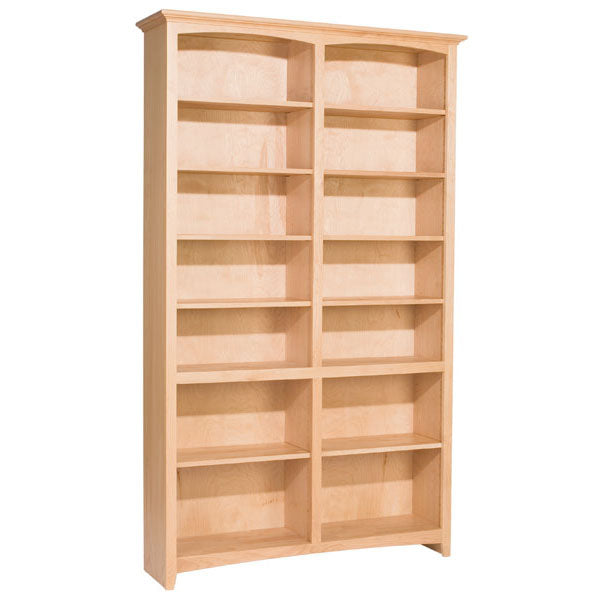 Whittier Wood Furniture McKenzie 48” Wide Bookcase 84" High