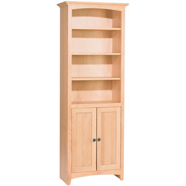 Whittier Wood Furniture McKenzie Bookcase 72" High with doors